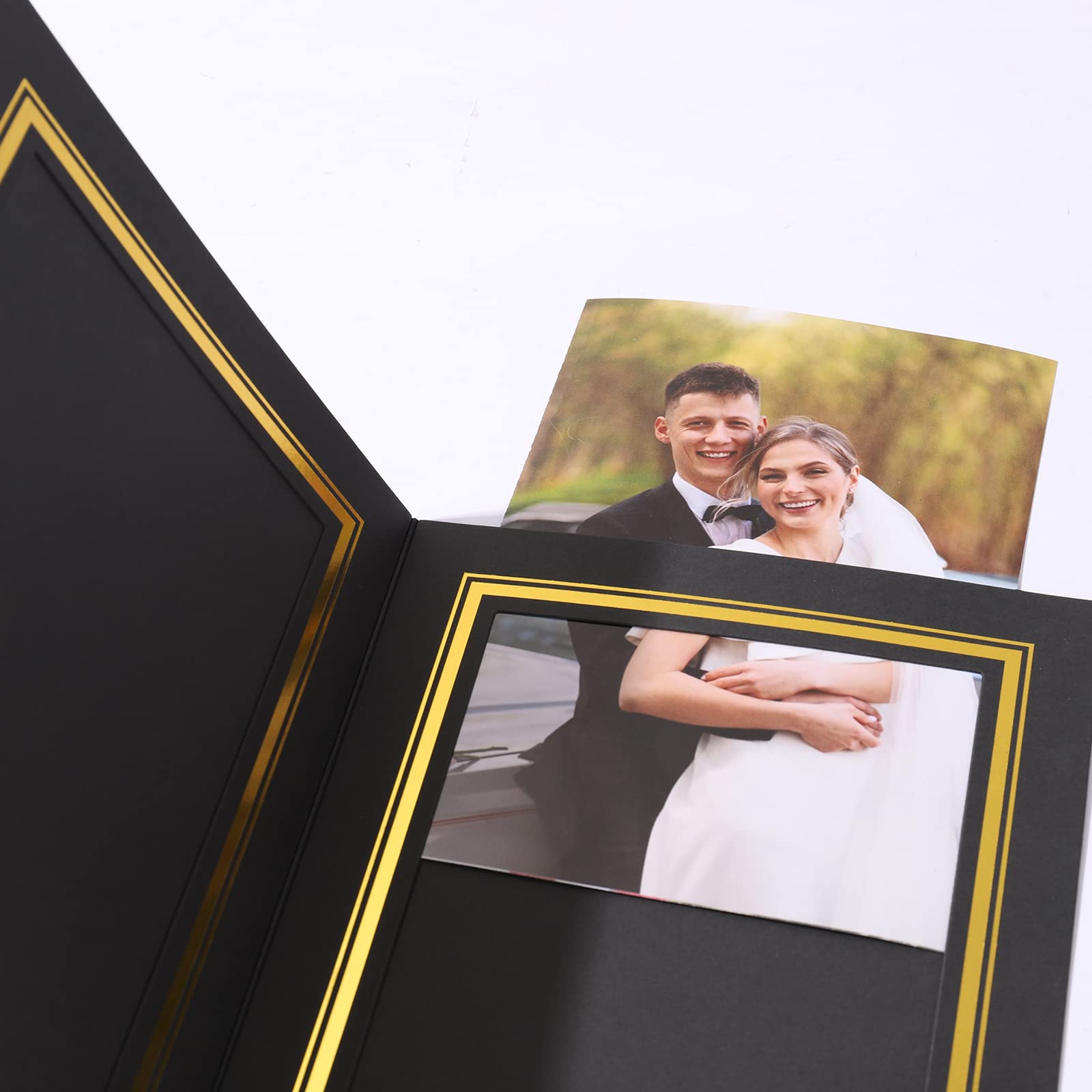 Amazon.com - HOTUO 4x6 Photo Folders, Black Cardboard Picture